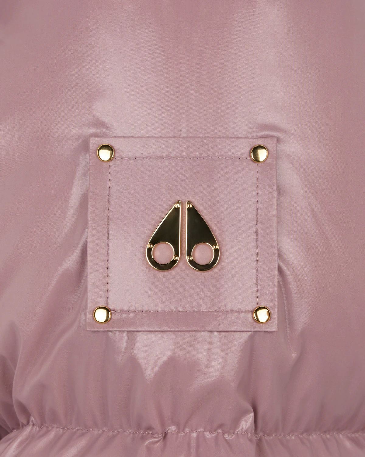 Moose Knuckles Hooded Down Jacket In Pink