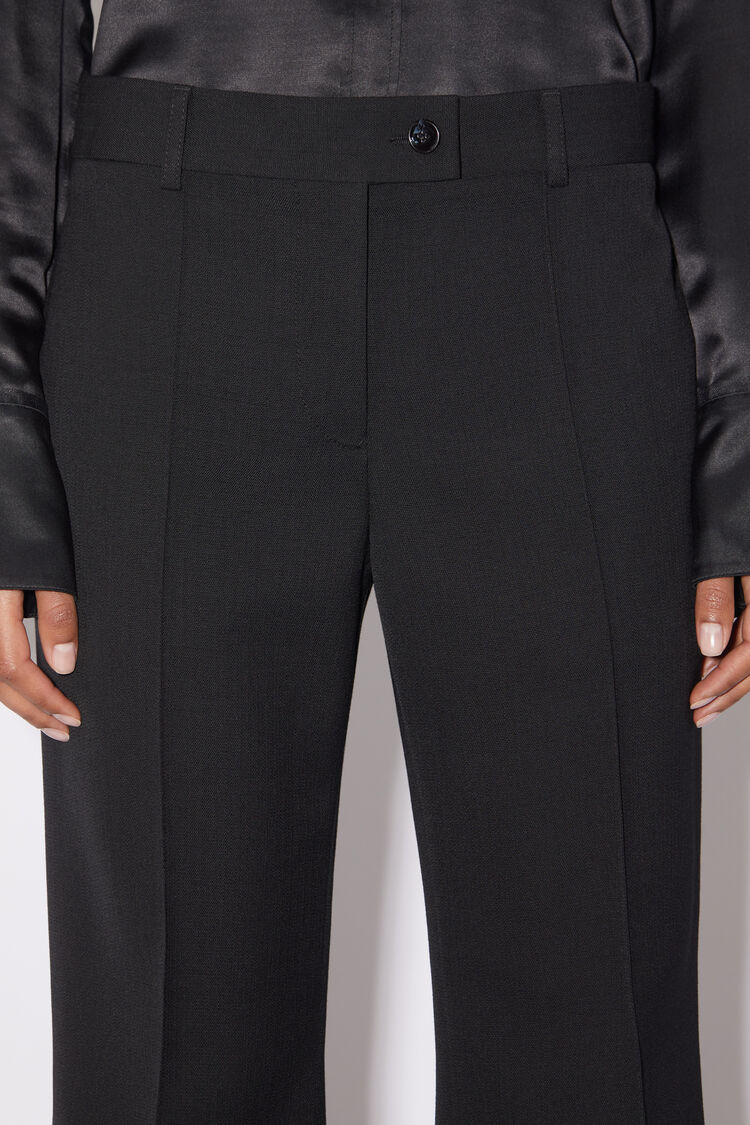 Acne Studios High-waisted Trousers In Black