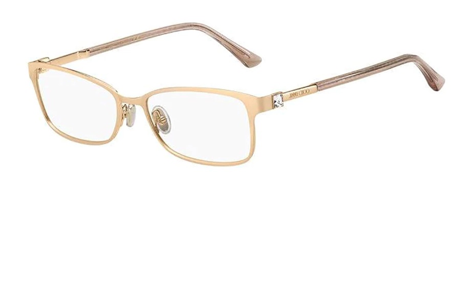Jimmy Choo Eyewear Rectangular Frame Glasses In White