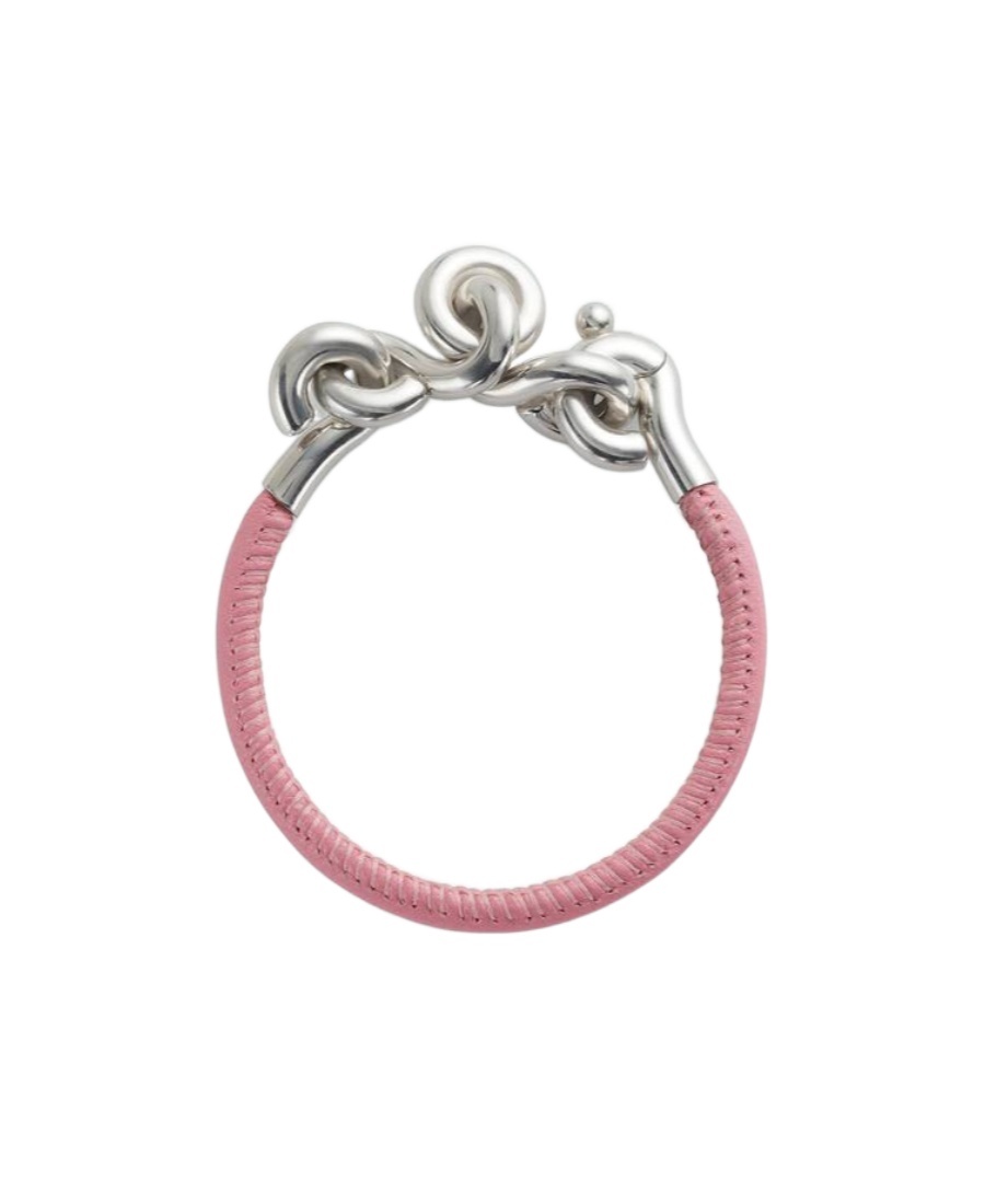 Bottega Veneta Loop Bracelet In Pink