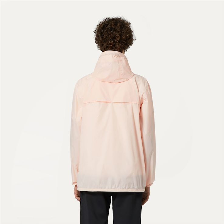 K-way Long-sleeved Hooded Coat In Nude