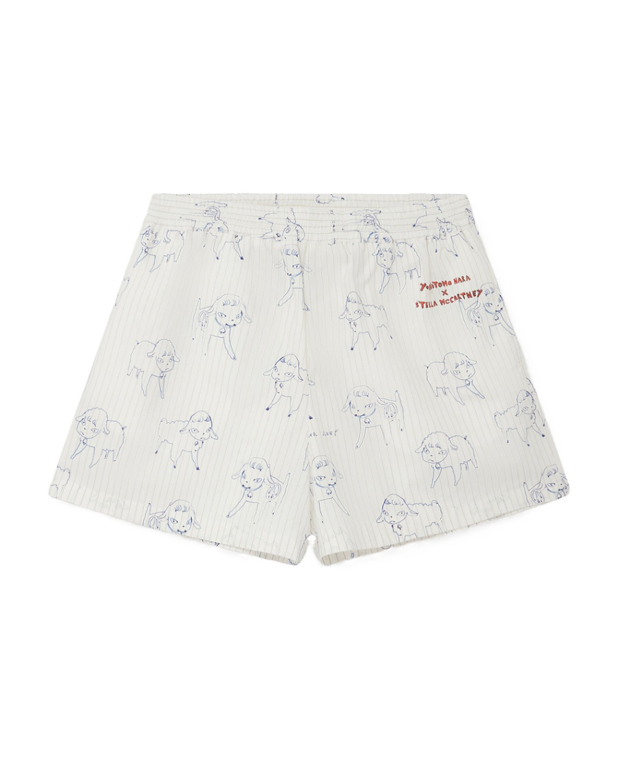 Stella Mccartney Logo-print Shorts In White