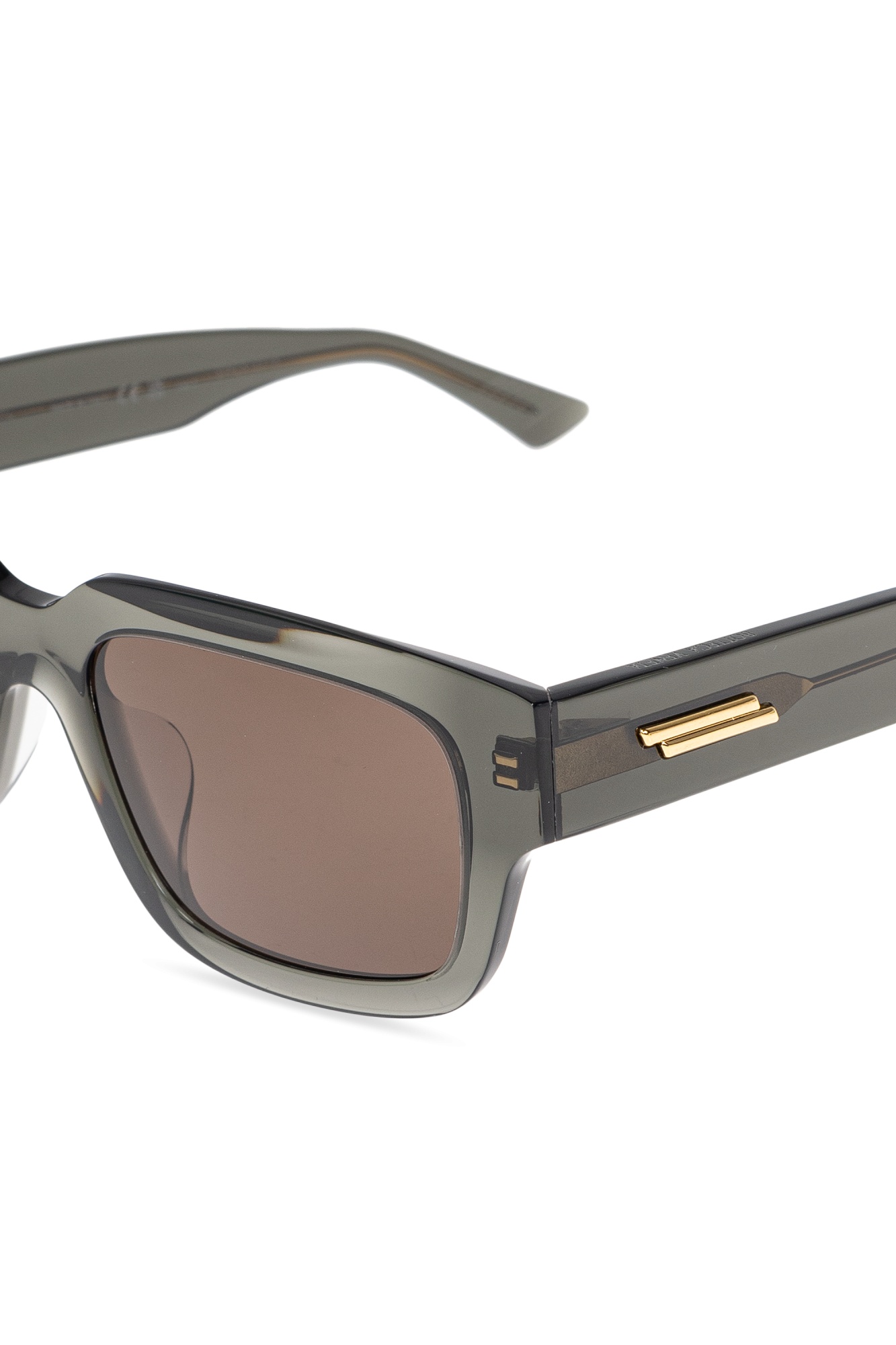 Bottega Veneta Full Frame Sunglasses In Brown