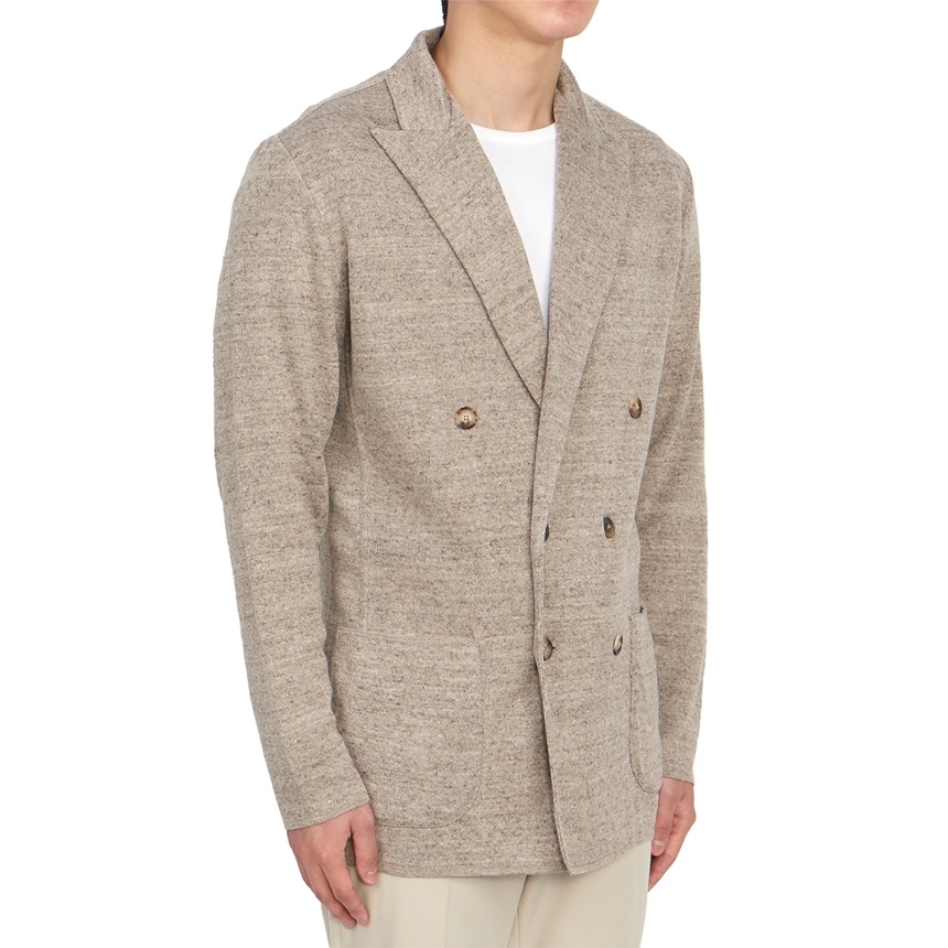 Lardini Long-sleeved Sweater In Nude