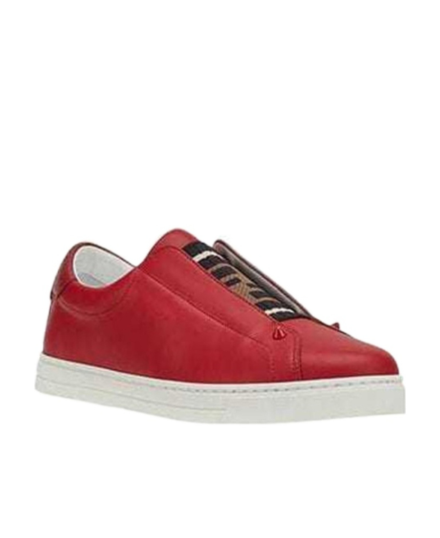 Fendi Logo Casual Sports Shoes In Red