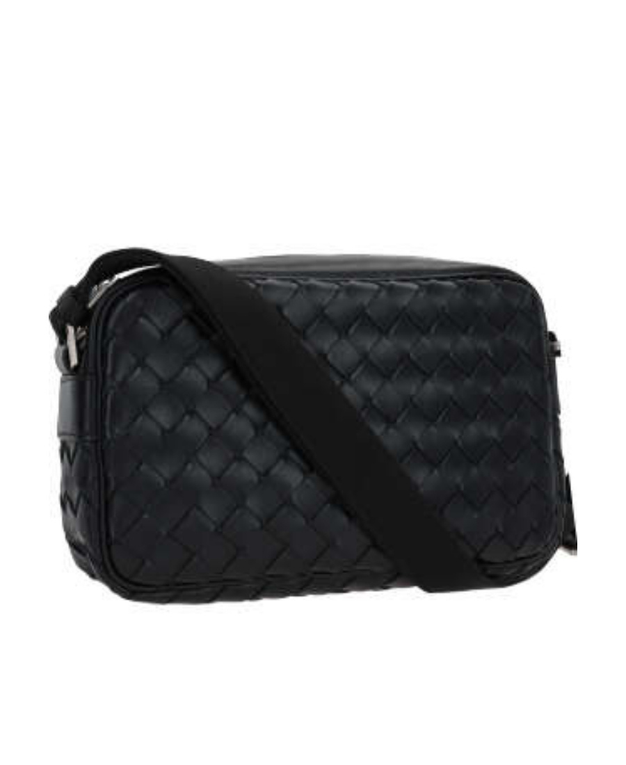 BOTTEGA VENETA INTRECCIATO LEATHER SHOULDER BAG