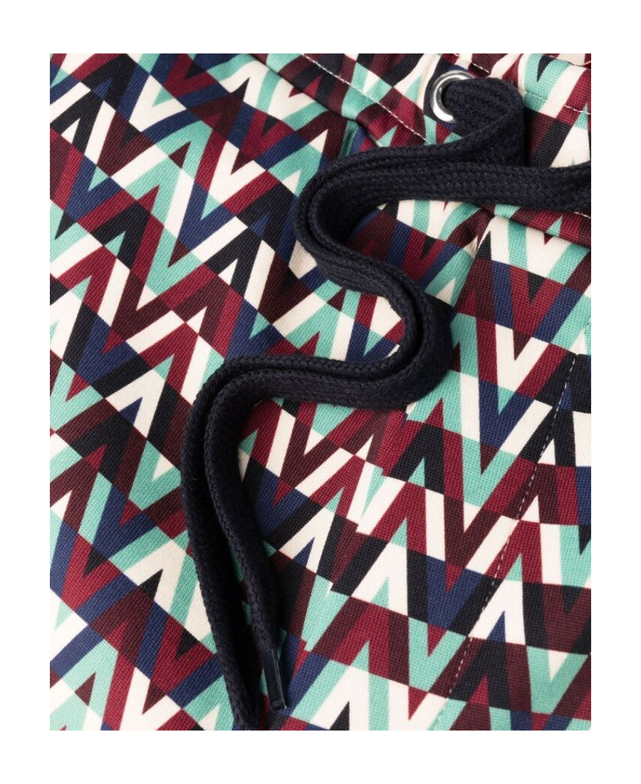 Valentino Optical -print Track Pants In Black