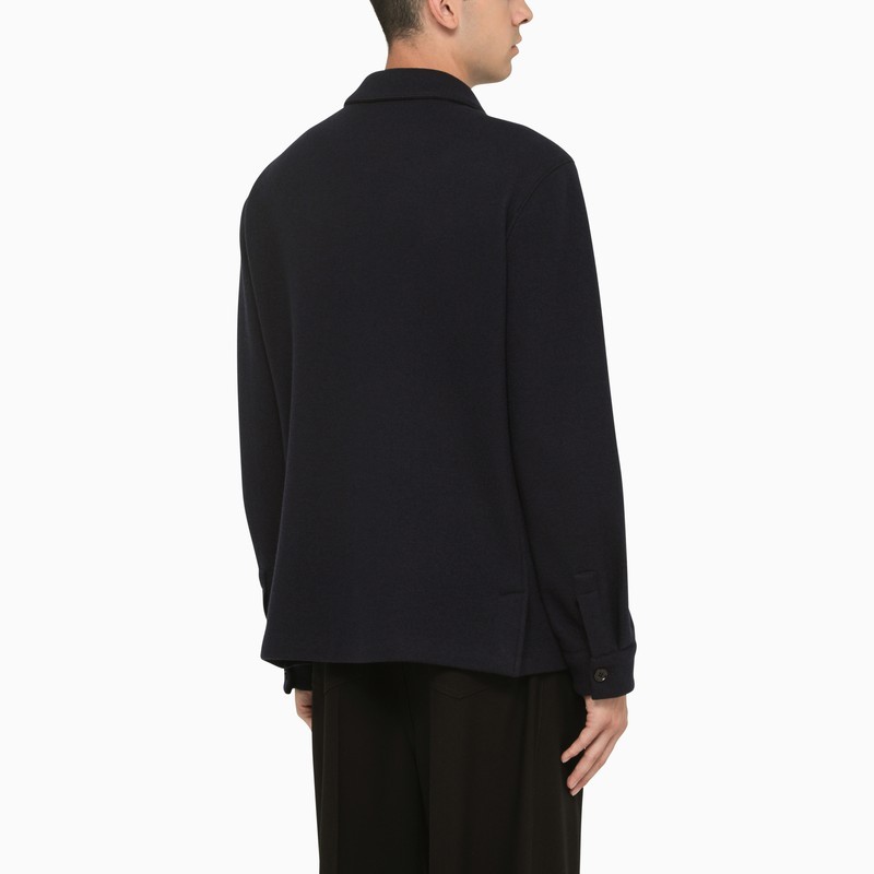 Shop Zegna Buttoned-up Single-breasted Coat In Black
