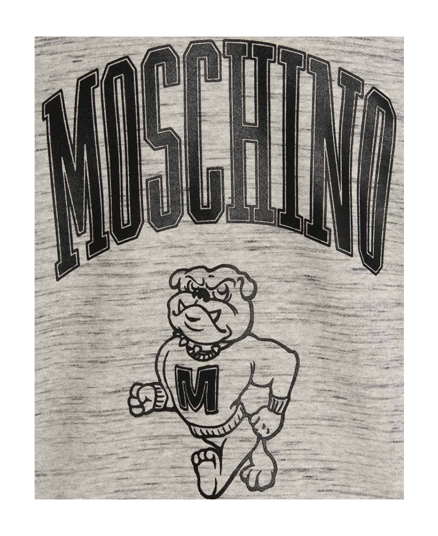 Moschino Sweatshirt With Logo Print In Gray