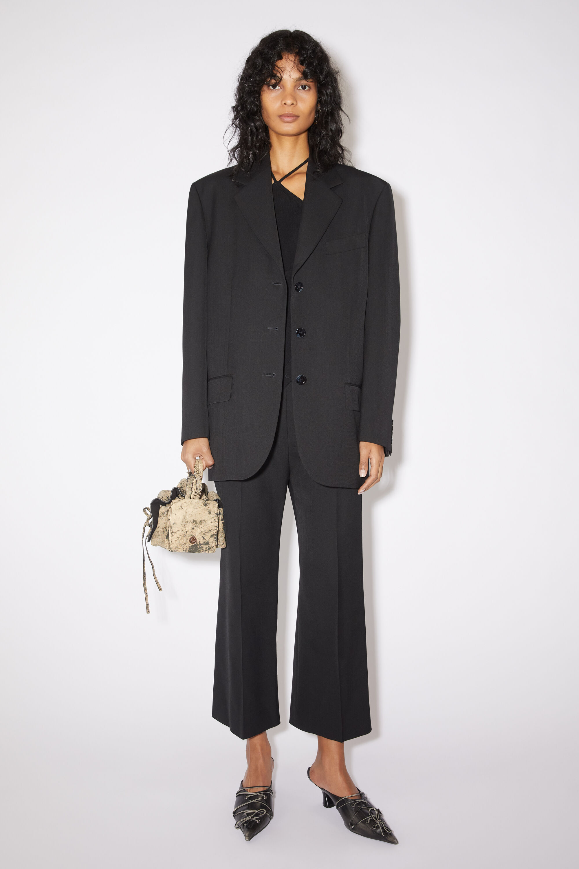Acne Studios Oversized Single-breasted Blazer In Black