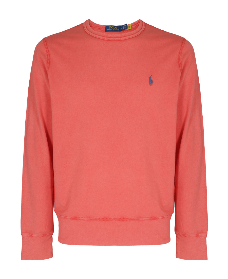 Polo Ralph Lauren Logo-embroidered Cotton Sweatshirt In Pink
