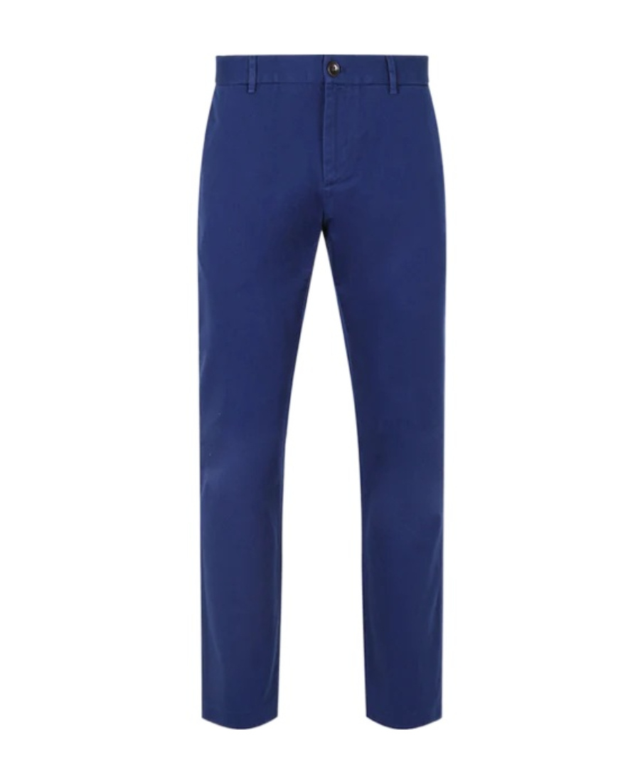 Gucci Logo Casual Pants In Blue