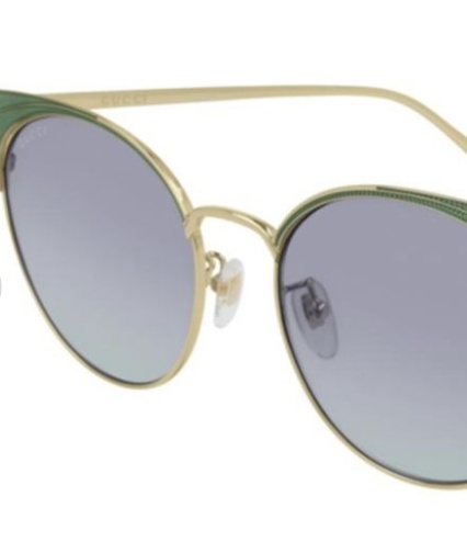 Gucci Logo Details Sunglasses In Gray