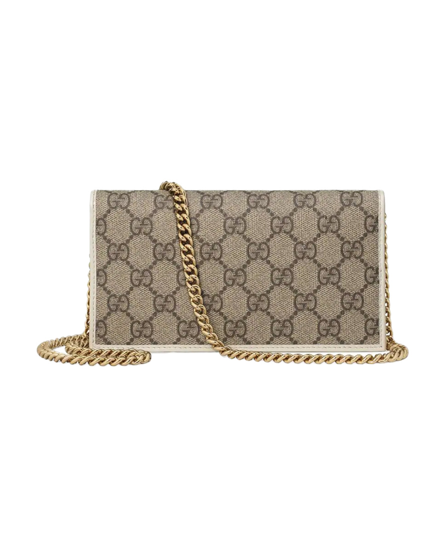 Gucci 1955 Horsebit Chain-strap Wallet In Nude