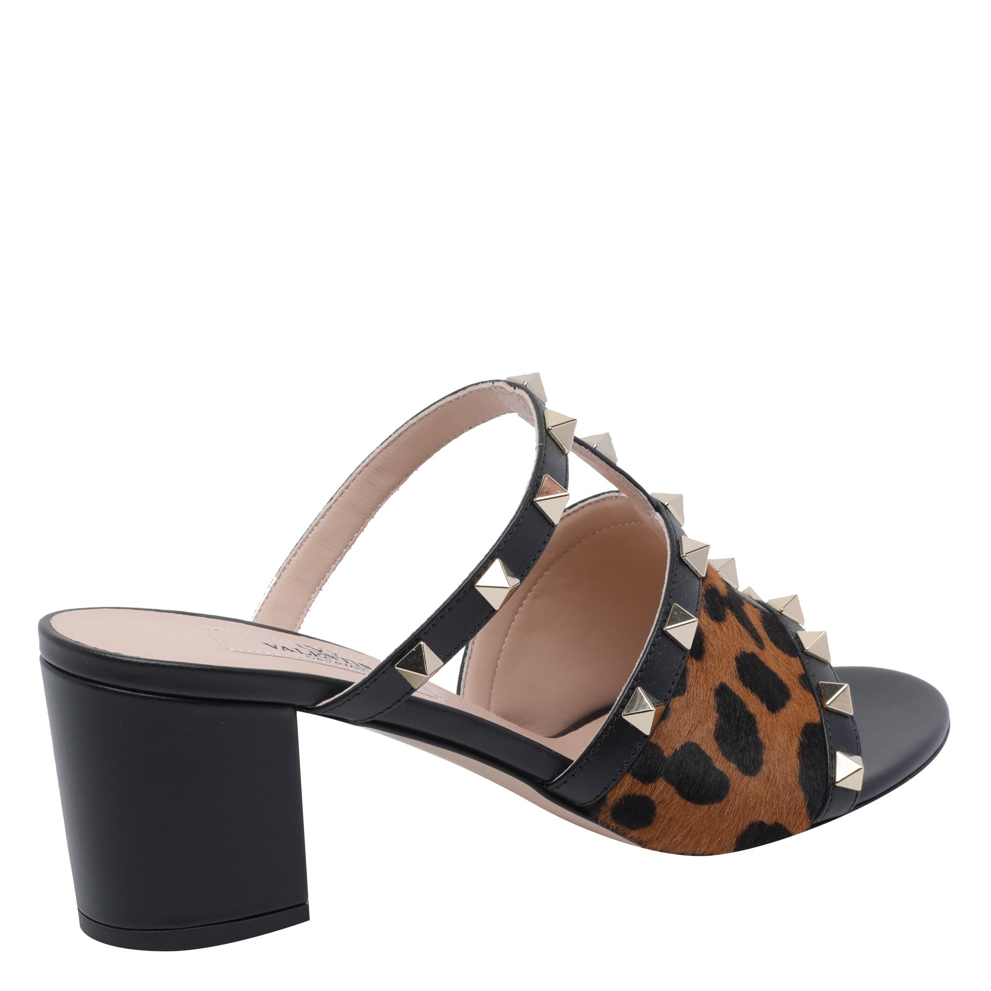 Valentino Rockstud High-heeled Sandals In Multi