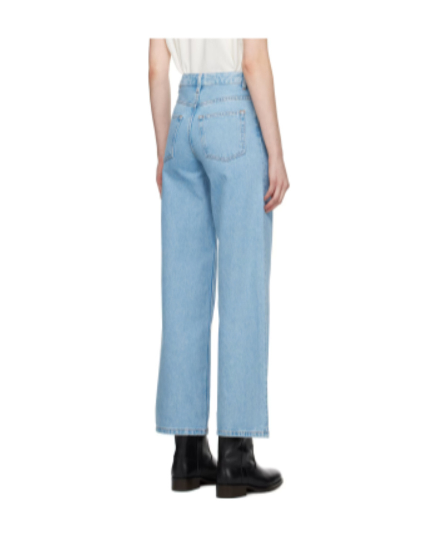 Apc Elisabeth Wide-leg Jeans In Blue