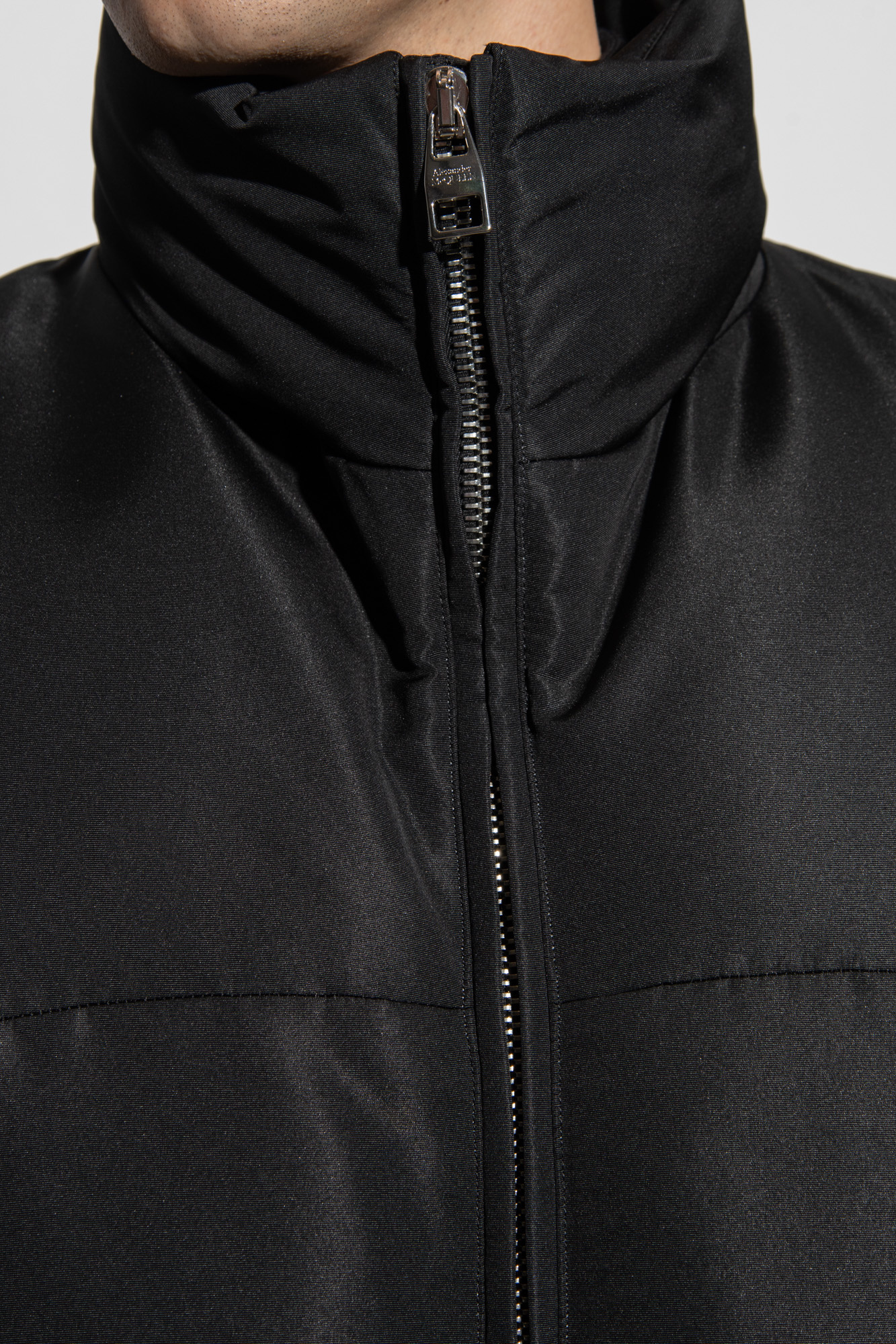 Alexander Mcqueen Funnel-neck Padded Jacket In Black