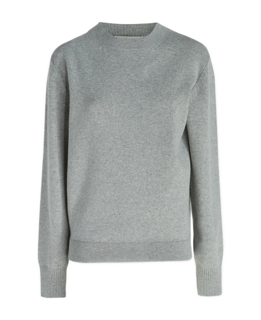 Fendi Luxurious Cashmere Blend Crew-neck Sweater In Gray