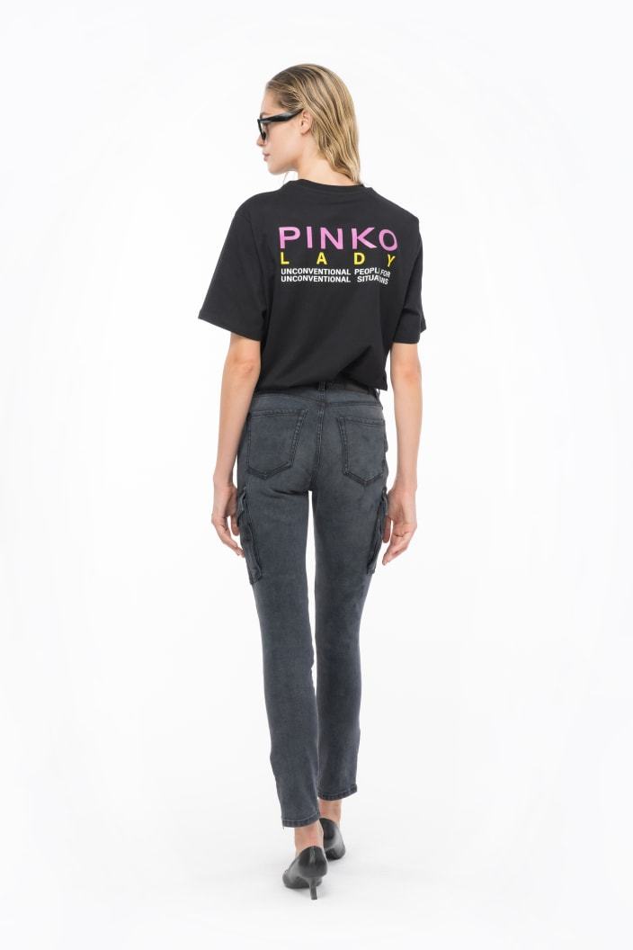 Pinko High-rise Skinny Jeans In Black