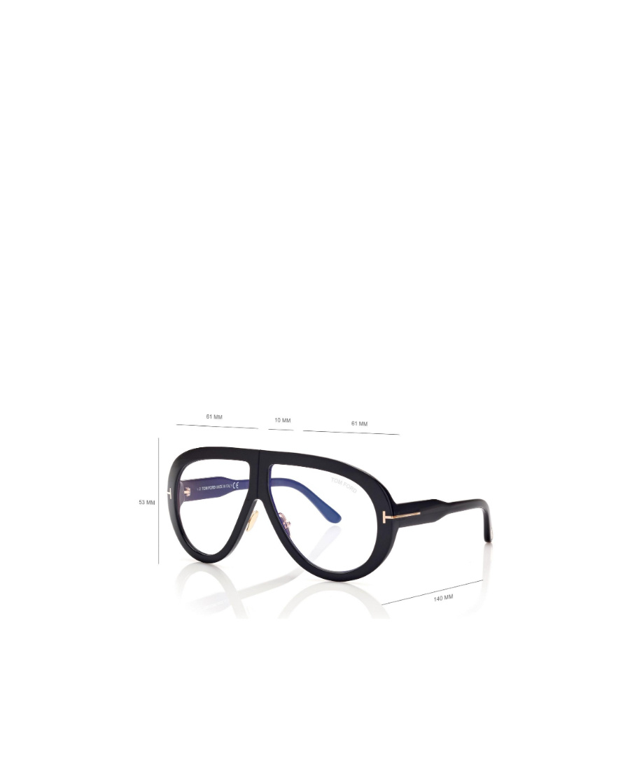 Tom Ford Eyewear Pilot Frame Sunglasses In Black