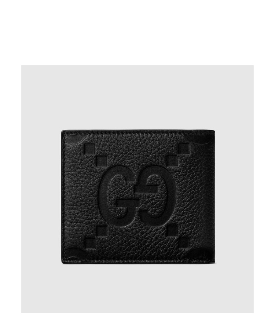 Shop Gucci Jumbo Gg Wallet In Black