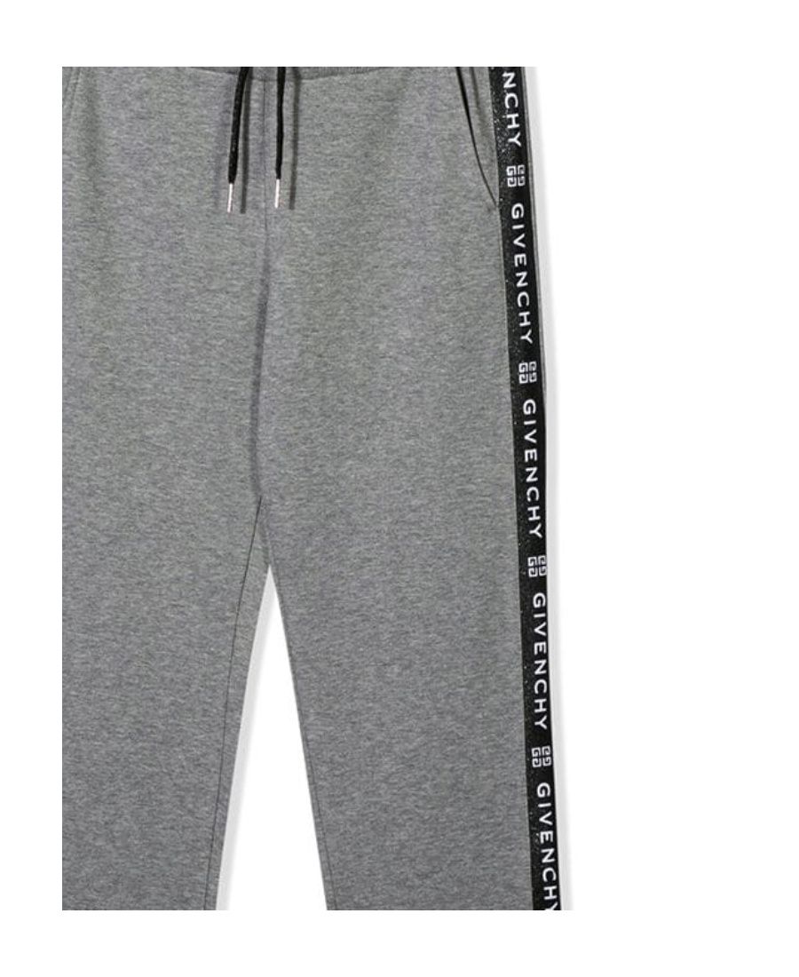 Givenchy Gray Logo Trousers In Gray