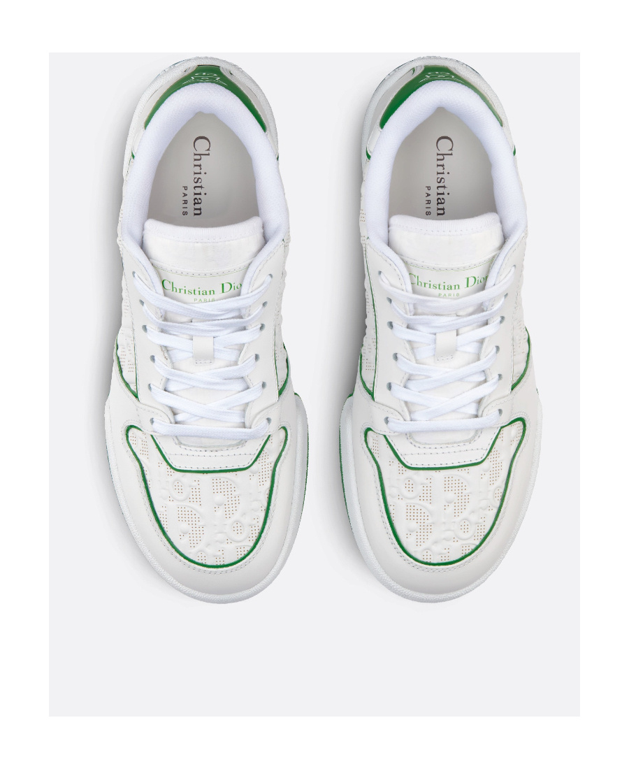 Dior Lace Up Sneakers In White