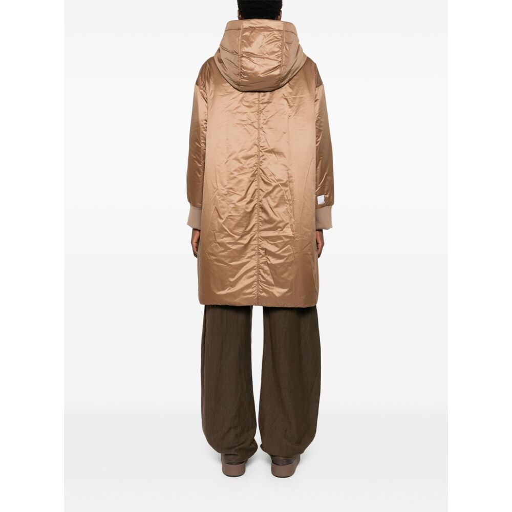 Max Mara Greenf Padded Hooded Jacket In Brown