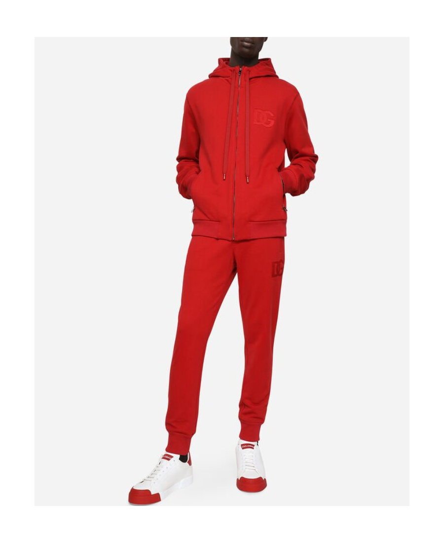 Dolce & Gabbana Drawstring Track Pants In Red