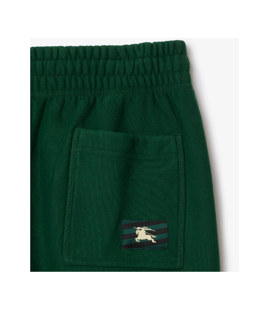 Burberry Equestrian Knight Patch Track Pants In Green