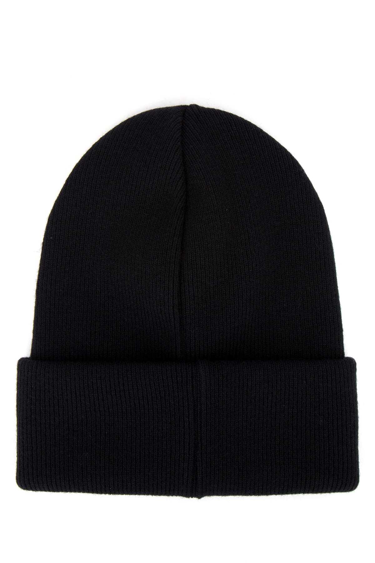 Dsquared2 Dsquared Men Black Wool Beanie Hat In Black
