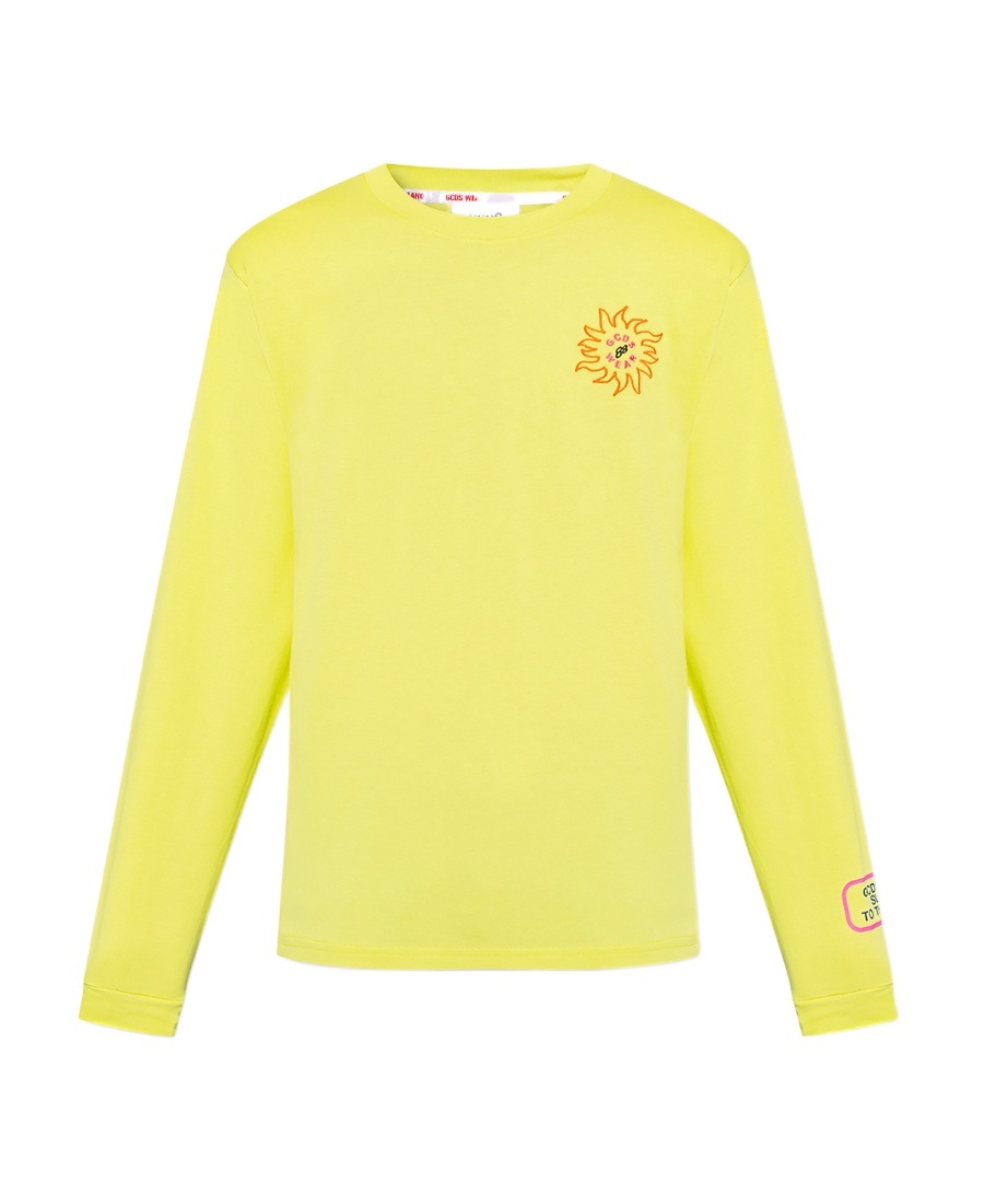 Gcds Graphic Sun Print Top In Yellow