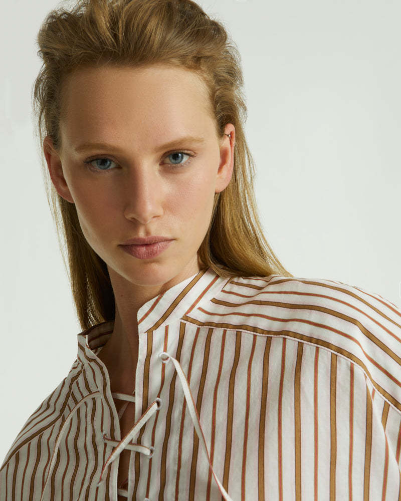Shop Yves Salomon A Short Sleeved Shirt In Multicolor