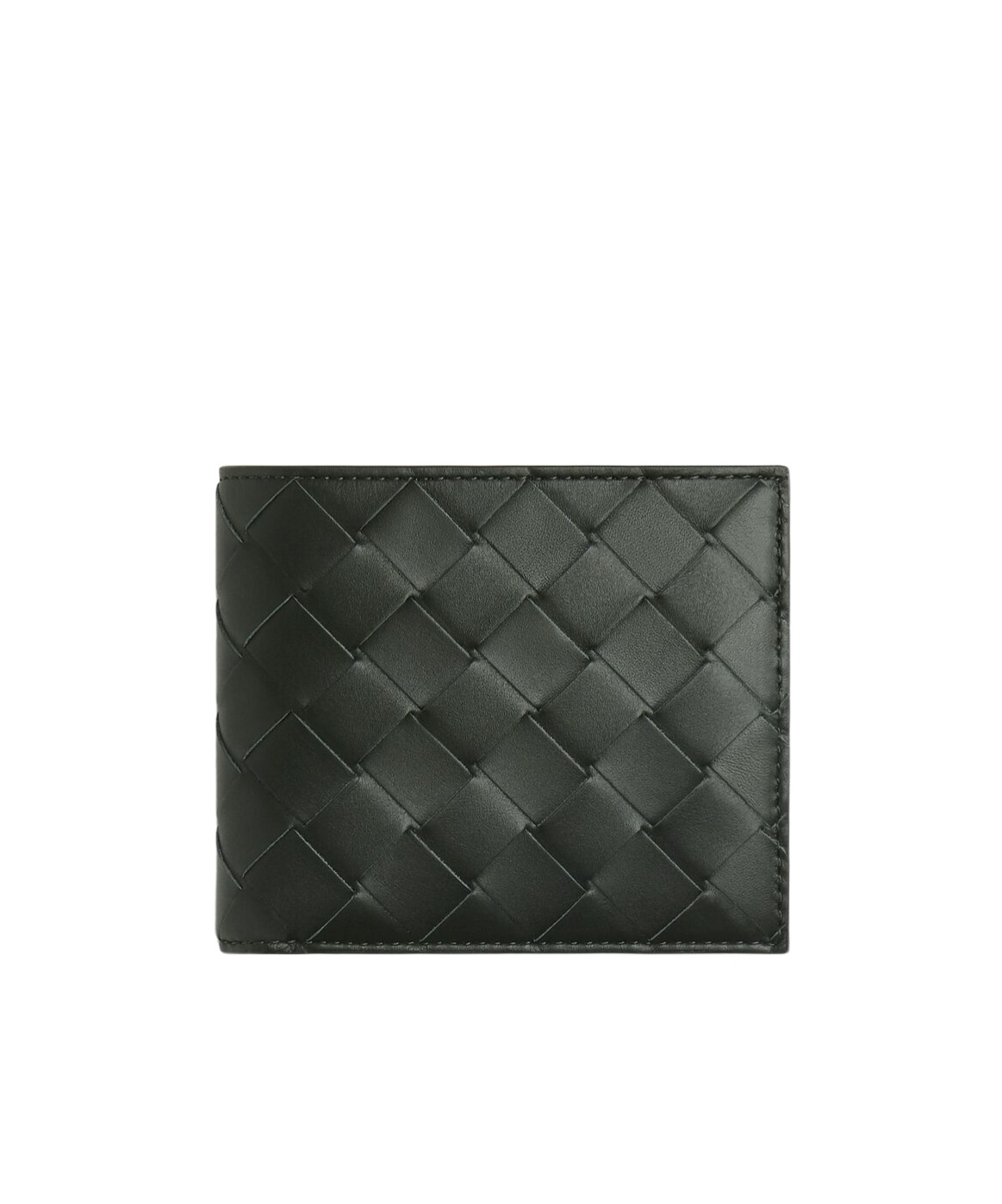 Bottega Veneta Intrecciato Slim Bi-fold Wallet In Black