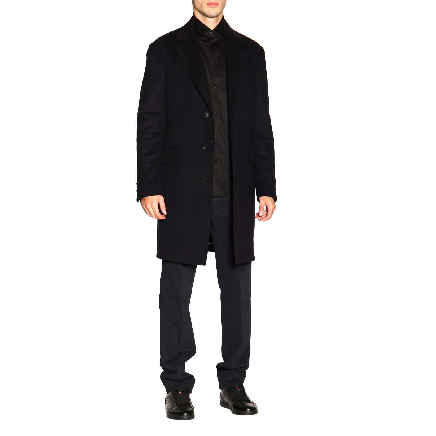 Zegna Casual Pants With Waist And Loop Straps In Black