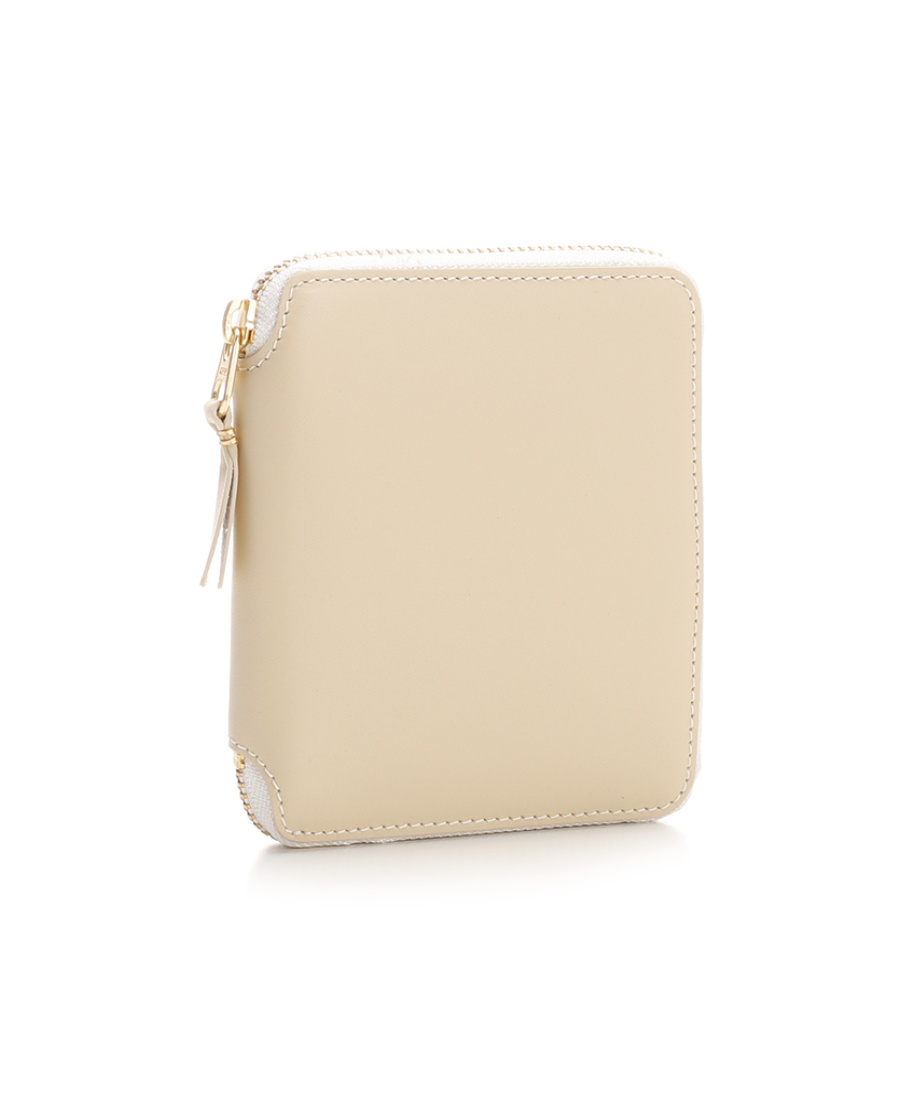 Comme Des Garçons Zip-aournd Wallet In Nude