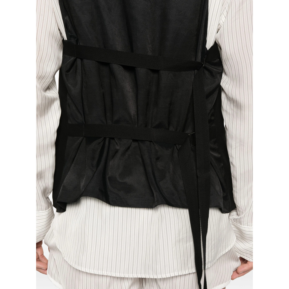 Ann Demeulemeester Martingale Weste In Black