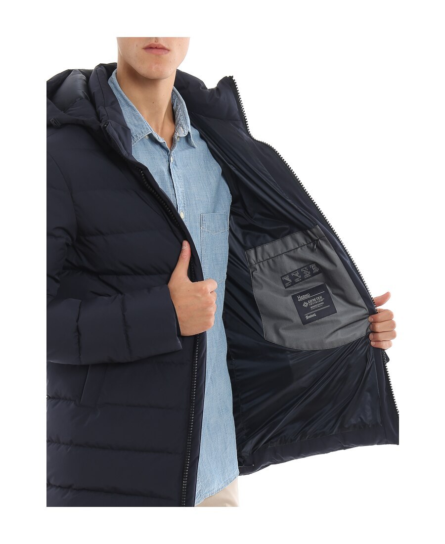 Herno Hooded Puffer Jacket In Black