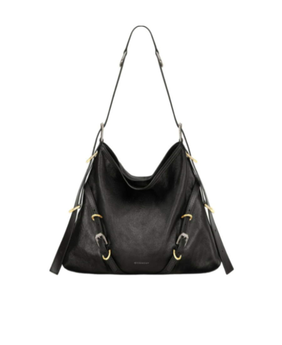 Givenchy Voyou Medium Bag In Leather In Black