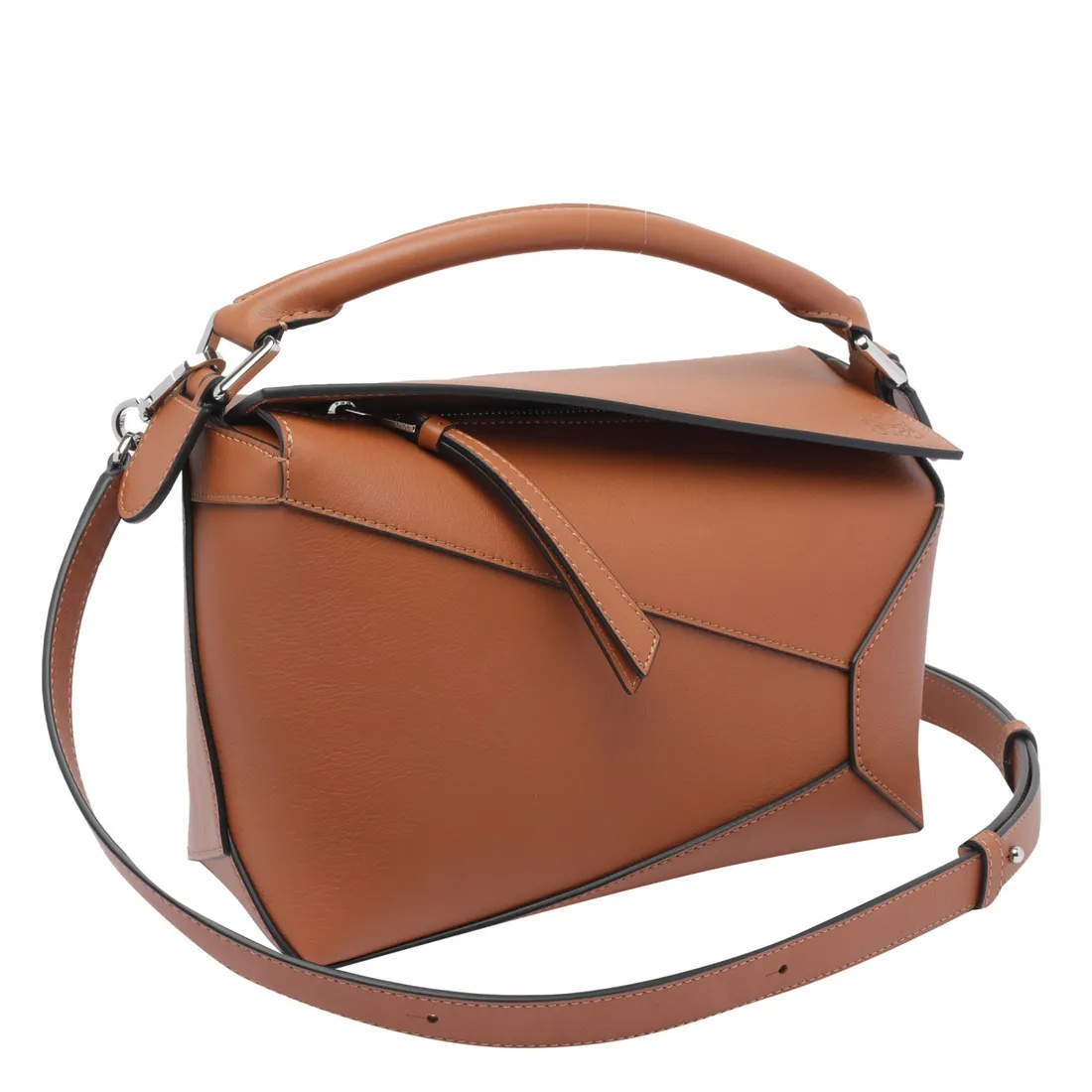 Loewe Quilted Shoulder Bag In Brown
