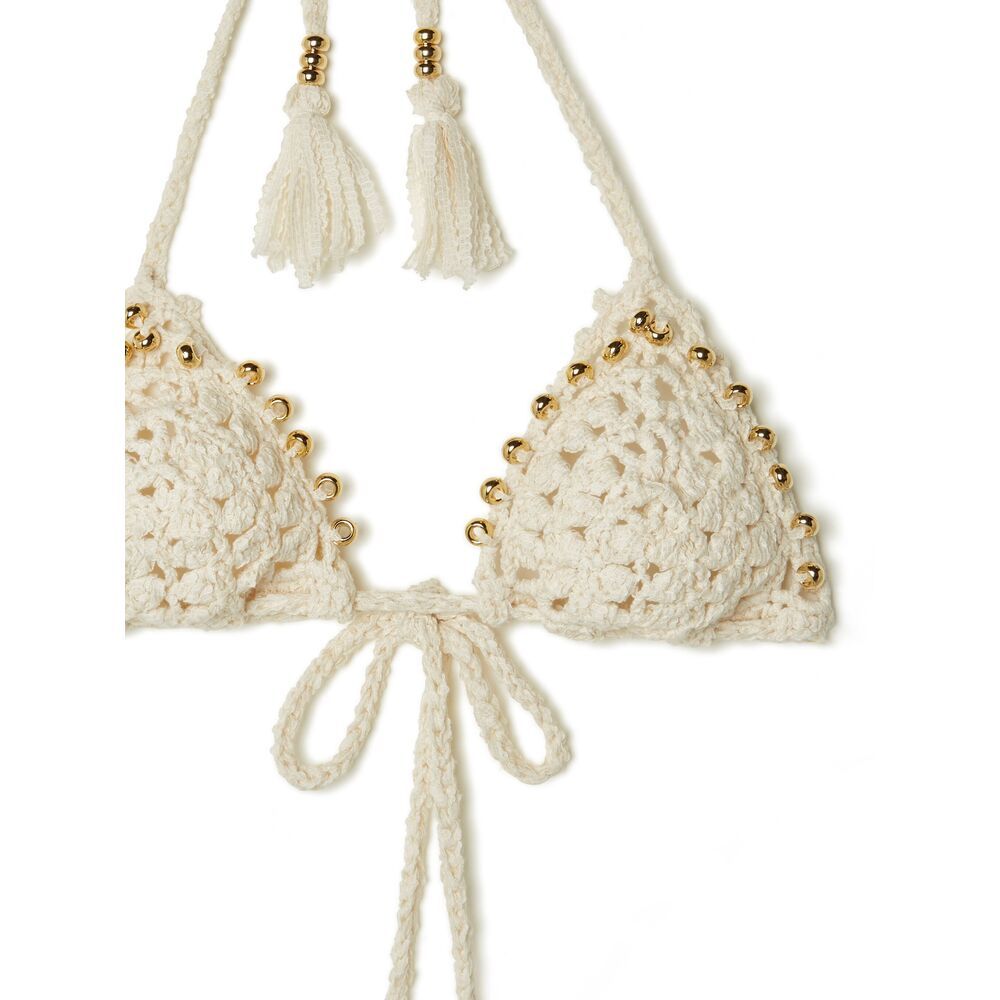 Alanui Cape Jasmine Bikini Top In Nude