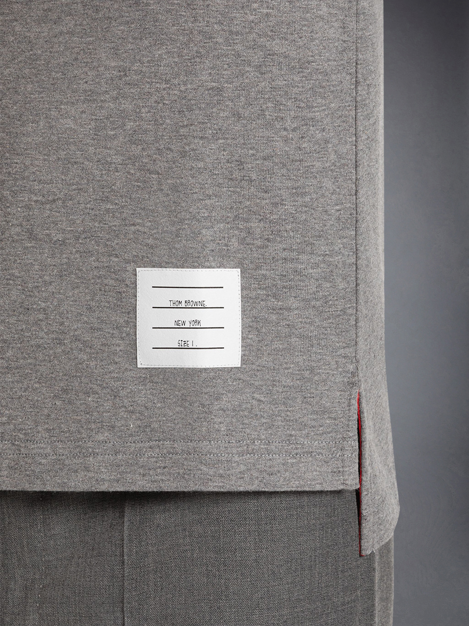 Thom Browne Loopback Jersey Knit 4-bar Crewneck Sweatshirt In Gray