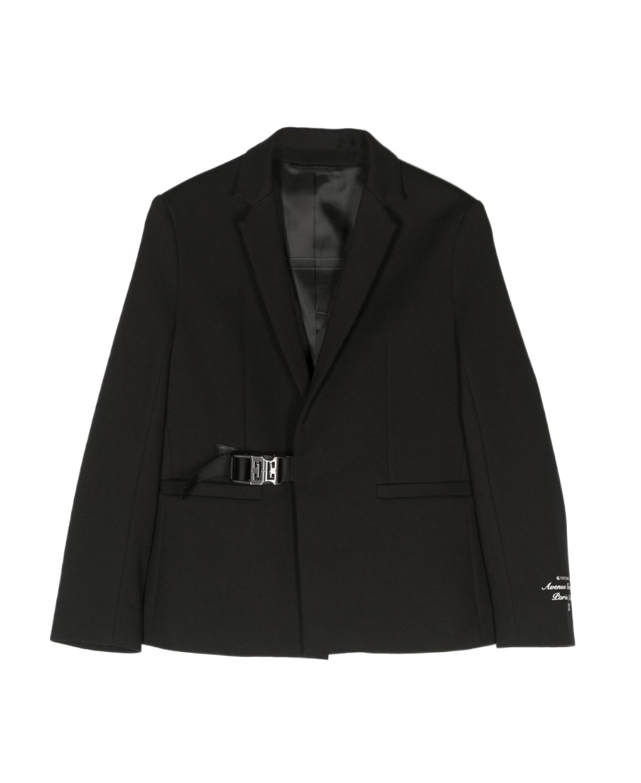 Givenchy Long-sleeved Suit Coat In Black
