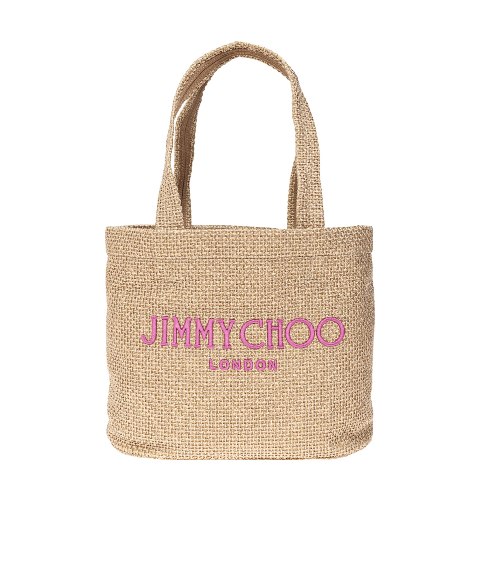 Jimmy Choo Logo Shoulder Bag In Nude