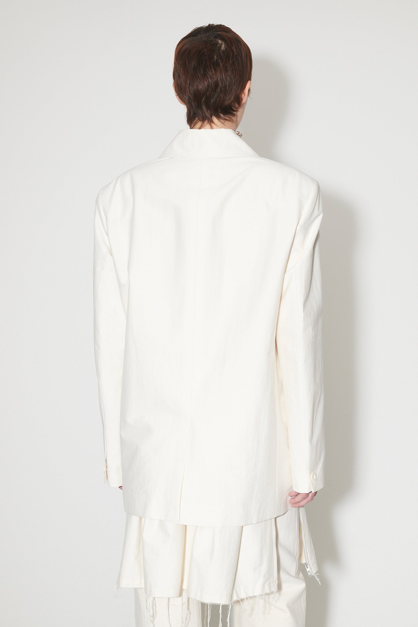 Shop Our Legacy Button-up Cotton-blend Jacket In White