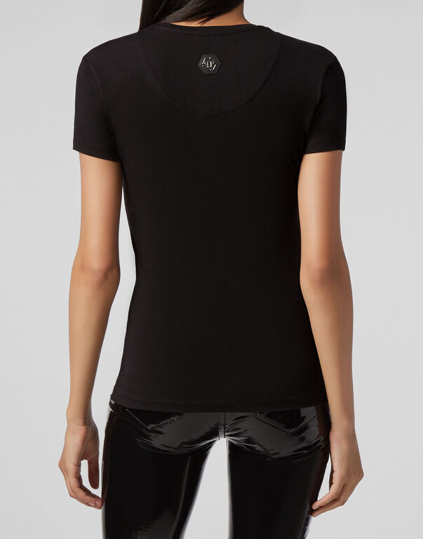 Philipp Plein Logo Details T-shirt In Black