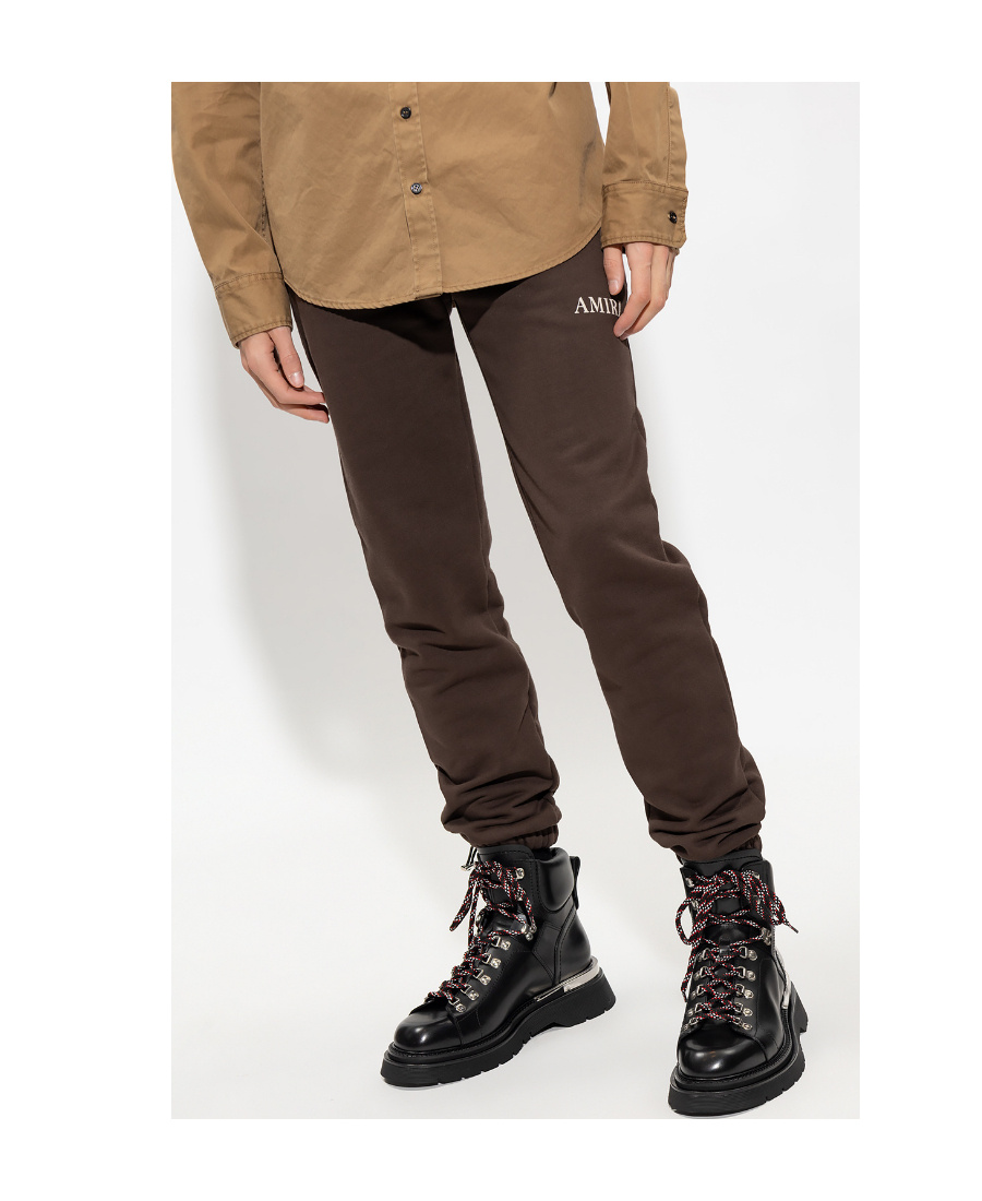 Amiri Logo-embroidered Track Pants In Black