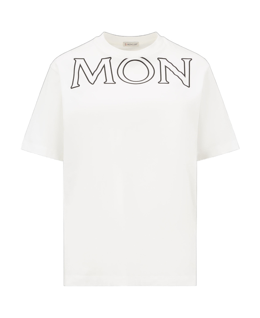 Moncler Logo-print Oversize T-shirt In White
