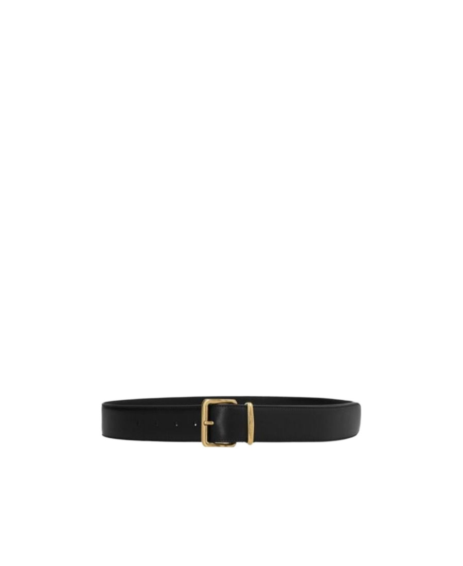 Miu Miu Leather Belt In Black
