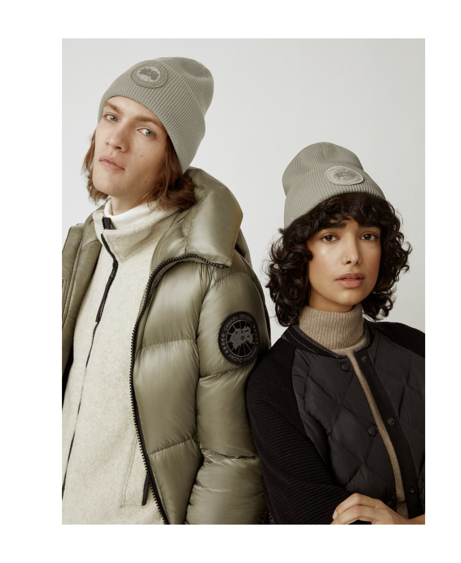 Canada Goose Arctic Toque Wool Knit Beanie In Gray